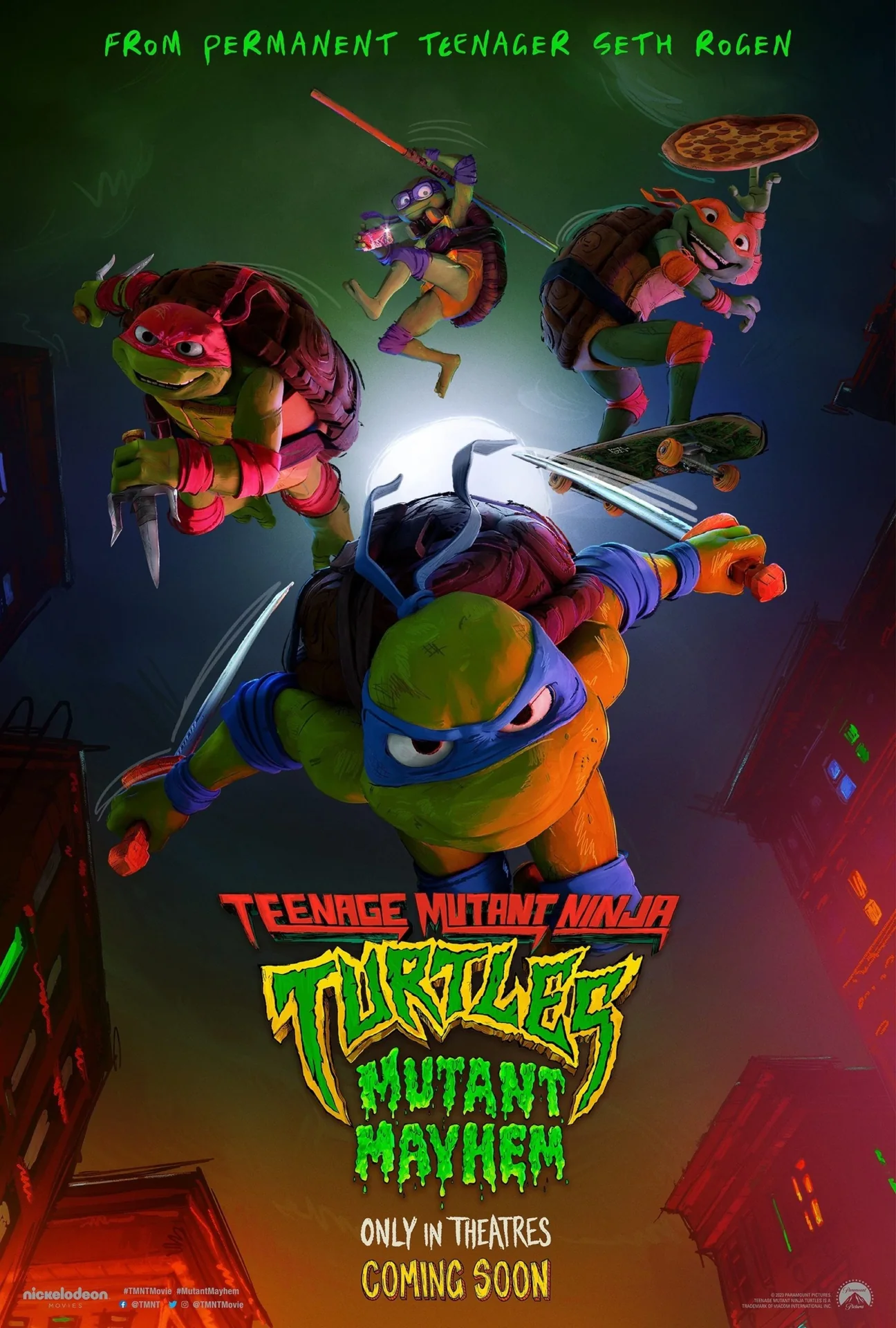 Teenage Mutant Ninja Turtles: Mutant Mayhem poster supplied for a media-browsing example