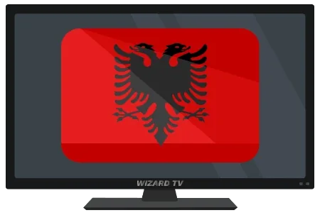 Albania flag artwork for regional IPTV setup references
